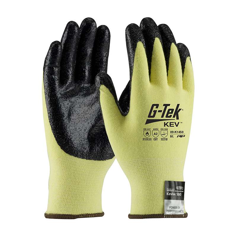 Series 09-K1450 Glove, Material Category Plastic, Kevlar®, Level 2, Medium, 12 Dozen per Case
